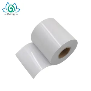 En blanco de transferencia directa rollo de papel térmico lineless etiqueta para digi escala fabricante en shanghai china