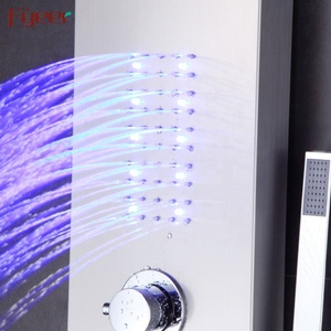 Fyeer Rainfall Stainless Steel Massage Hydro Power Led <strong>Shower</strong> Panel With <strong>Lights</strong> - Product Image 5