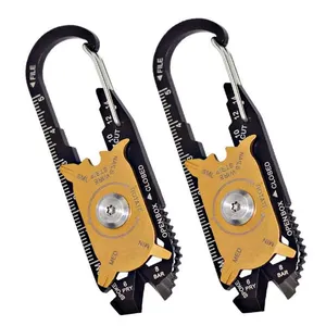 20 in 1 Camping Wandelen Outdoor Survival Gesp Camping Sleutelhanger Hulpmiddel