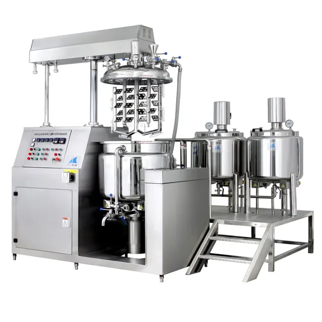 Macchine di Produzione di cosmetici Omogeneizzatore Mixer 150l 250l 350l 500l 1000l Emulsionante Vuoto Mixer con Ce e Standard di Gmp