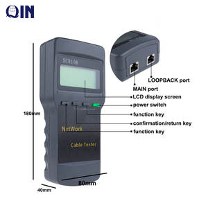 Probador de Red Inalámbrico Multifunción Portátil 3LW-8108 <span class=keywords><strong>Sc8108</strong></span> LCD Digital para Redes de Datos de PC, Probador de Cables de Red CAT5 RJ45 LAN y Teléfono - Product Image 3