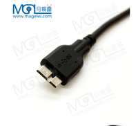 Kabel Data Pengisian Cepat 1M USB Type-C ke Micro B, Kabel USB 3.1 Type-C Male ke USB 3.0 Micro B Male untuk Hard Drive