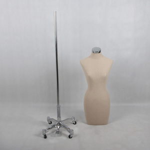 Fashion Women Wedding <strong>Dress</strong> <strong>Form</strong> Silver Chrome Claw Base Mannequin Bust <strong>Form</strong> for Sale - Product Image 5