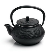 <strong>Vintage</strong> Japanese Tetsubin Cast Iron Stem Lidded Beaded Ball Design <strong>Teapot</strong> - Product Image 2