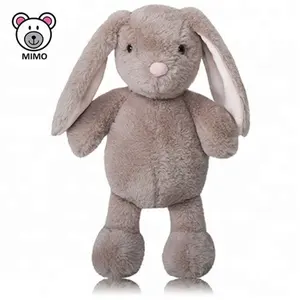 Fashion Standing Long Ears Plush Bunny Rabbit Toys For Kids Souvenir Gift Cute Custom Stuffed Animal Brown Soft Plush Rabbit