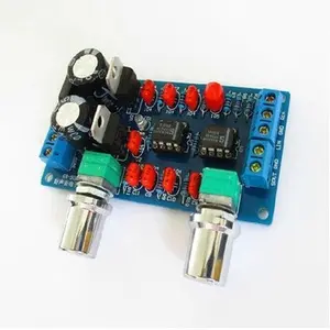 บอร์ดเสียงสเตอริโอ NE5532ตัวกรองซับวูฟเฟอร์9-15V Low-Pass NE5532 Preamplifier สำเร็จรูป