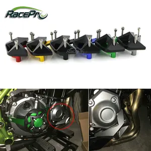 RACEPRO motosiklet CNC sağ krom çerçeve koruma motor kazasında koruyucu Slider kılıf için Kawasaki Z900 2017