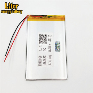 Wholesale ultra slim 299098 3500 mAh LiPo batteries <span class=keywords><strong>3</strong></span>,7 V lithium-ion polymer - Product Image 1