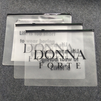 Sac Bikini Sac à fermeture éclair transparent en PVC Sac à fermeture éclair givré personnalisé en PVC, emballage étanche en plastique sérigraphie étanche à l'humidité