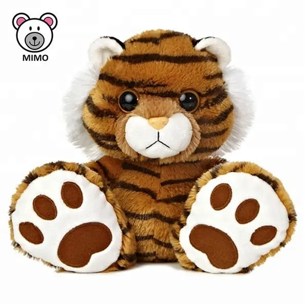 Cina Pabrik Cute Custom Kaki Besar Mewah Tiger Mainan Promosi Hadiah Kartun Anak Stuffed Hewan Liar Mewah Mainan Lunak Tiger pola