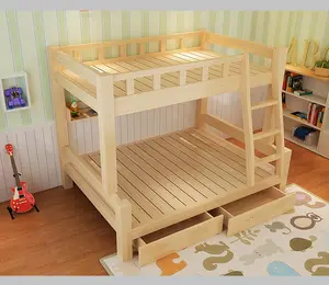 Home Furniture Cheap Used Pine Wood Kids Bunk Beds For Sale