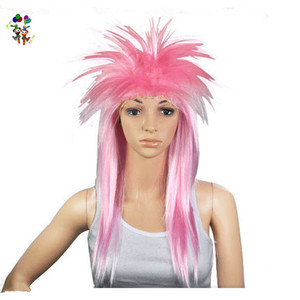 Perruques bon marché des années 80 Glam Punk Rocker Chick Pink <span class=keywords><strong>Tina</strong></span> <span class=keywords><strong>Turner</strong></span> HPC-1398 - Product Image 1