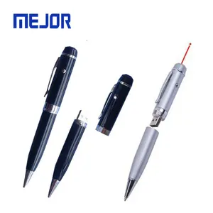 Led Rode Lazer Pointer Pennen 8G Metalen Thumb Drive 128G Gift Balpunt Flash Disk 16G Laser Usb Pen