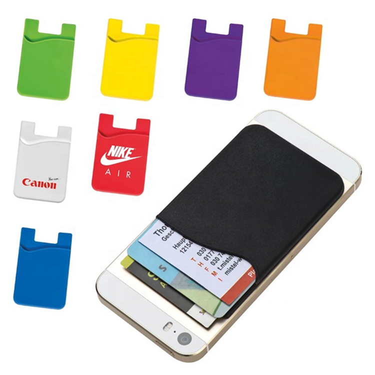 От фабрики "Sedex" силиконовый держатель для карт ID держатель для карт с клеящим веществом 3м телефона бумажник с изготовленным на заказ логосом силиконовый чехол для мобильного телефона держатель для карт чехол-портмоне