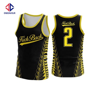 OEM thực hiện tùy chỉnh thăng hoa 100% polyester cảm ứng Bóng đá SINGLET - Product Image 6