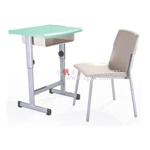 Meja Sekolah dan Kursi sekolah Furniture Pabrik Sekunder Untuk SRI LANKA Lembut