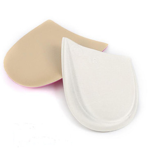 Almohadilla ortopédica de Gel de silicona para corrección de pies, almohadilla para el talón, ortopédica, de cuero Artificial, Unisex, 1 par - Product Image 4