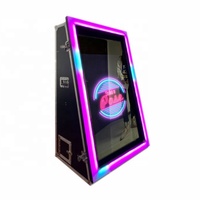 Magic Mirror Selfie Photo Booth cornice a LED su cabina a specchio 65 "cornice a LED colorata