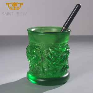 Quà Tặng Kinh Doanh Tráng Men Màu Sắc Lạ Mắt Giá Đựng Bút Trang Trí Nhà Hình Động Vật Sư Tử Tốt Lành Trưng Bày Để Bàn - Product Image 6