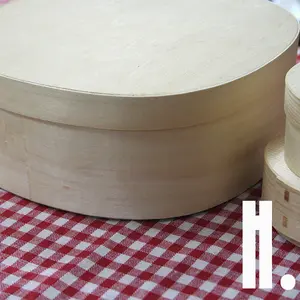 Wooden Box, Pine wood round box