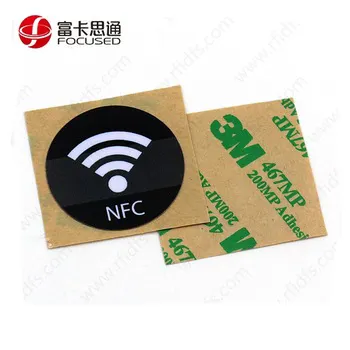 저렴한 NTAG215 마이크로 인쇄 방수 RFID 재기록 NFC 라벨 스티커/태그