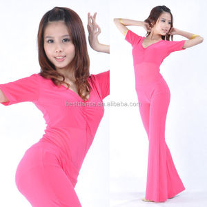 Maglioni semi garza di danza del ventre blusa Top Body suit <span class=keywords><strong>Costume</strong></span> - Product Image 3