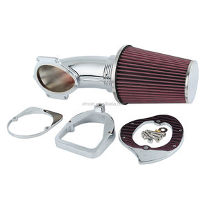 TCMT Filtre d'<span class=keywords><strong>admission</strong></span> à cône de filtre à air chromé pour Honda Shadow Spirit 750 1998-2013 XF130672-E - Product Image 3