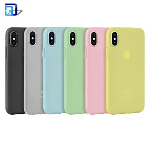For Apple iPhone 10 Case Ultra Thin Candy Color Soft Silicone TPU Back Cover Case For iPhone X