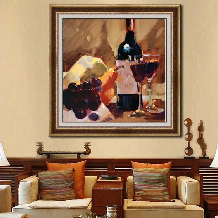 50% de descuento en muestras de arte para decoración del hogar, botella de cerveza abstracta, pinturas en lienzo, GZ-208
