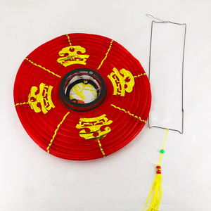 Linterna China Roja redonda con borlas, decoraciones colgantes para celebración del Festival de Primavera chino (linterna de tela) - Product Image 3
