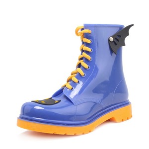 PVC imperméable à l'eau design <span class=keywords><strong>fantaisie</strong></span> bottes <span class=keywords><strong>de</strong></span> <span class=keywords><strong>pluie</strong></span> à la mode dames bottes <span class=keywords><strong>de</strong></span> <span class=keywords><strong>pluie</strong></span> en plastique - Product Image 3
