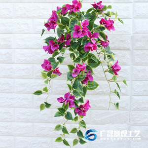 Di alta qualità di fiori appeso vaso di bush real touch wall hanging fiore artificiale <span class=keywords><strong>Bougainvillea</strong></span> - Product Image 3