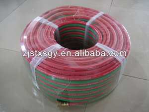 خرطوم لحام مطاطي EPDM مقاس 1/4 بوصة × 50 قدم مع وصلات نحاسية مقاس 9/16 بوصة، خرطوم مزدوج لمعدات اللحام والقطع - Product Image 5