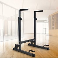 Station d'entraînement ZYFIT Fitness, barres parallèles pour exercices corporels, dips pour les triceps, relevés de jambes avec entraîneur de pompes