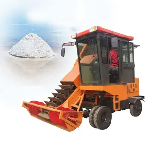 Price of sea salt harvesting machine salt combine harvester with crusher