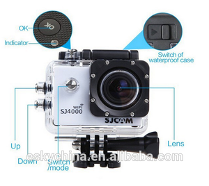 2015 hot vente! Nouveau produit Full HD 1080 P étanche d'origine <span class=keywords><strong>SJCAM</strong></span> <span class=keywords><strong>SJ4000</strong></span> <span class=keywords><strong>WIFI</strong></span> appareil photo numérique - Product Image 5