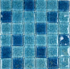 游泳池玻璃泡沫马赛克瓷砖
