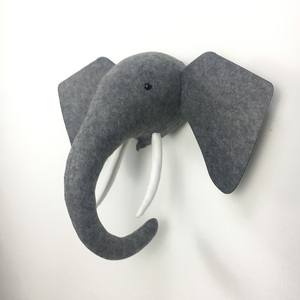 Attaccatura di parete Della Decorazione Della Casa Peluche Feltro Testa di Animale - Product Image 5