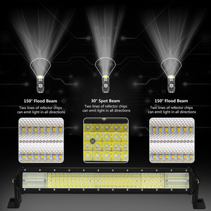 Barre lumineuse <span class=keywords><strong>LED</strong></span> tout-terrain de 42 pouces, 240 W, 50 000 lumens, réflecteur 12D à 4 rangées, super lumineuse, pour camion, vente en gros - Product Image 5