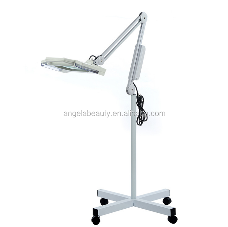 A1026 Wholesale medical standard standing magnifying lamp with led lighting