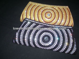 Sac à main ethnique perlé pour femmes indiennes clair sac de soirée pochette sac à main - Product Image 5