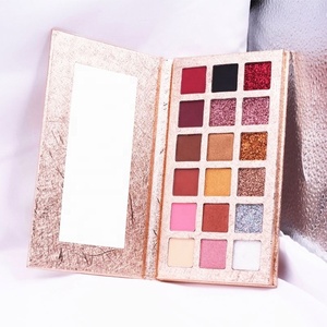 Toptan makyaj profesyonel özel etiket Mineral göz farı 18 renk karıştırma mat Shimer Glitter Pigment göz farı paleti