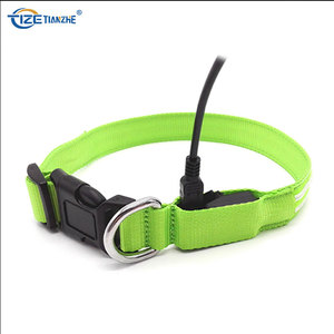 Shenzhen Pets Accesorios grueso humano fuerte Martingale, cuello de cabeza, colorido <span class=keywords><strong>Collar</strong></span> de neón Led para perro y gato - Product Image 6