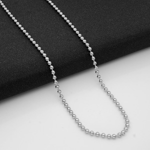 Collier avec pendentif en forme de boule en acier inoxydable à faire soi-même, vente en gros - Product Image 2