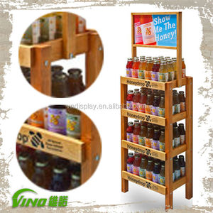 Giá để đồ uống 3 tầng, giá để đồ bằng gỗ, giá để rượu bằng gỗ, giá trưng bày cho cửa hàng - Product Image 3