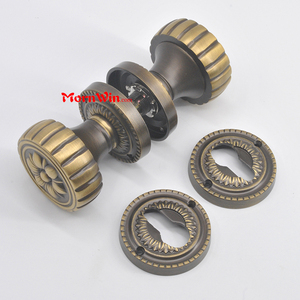 MornWin BDH057 Modern <strong>Brass</strong> Round Decorative <strong>Door</strong> <strong>Knob</strong> with PB/AB/GP/24K Finish Hotel Use Easy Installation - Product Image 4