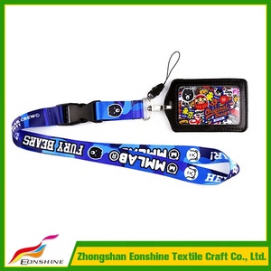 <span class=keywords><strong>Transferencia</strong></span> de calor de la sublimación Straff de <span class=keywords><strong>tarjeta</strong></span> de identificación de cuerda de poliéster de cuero correa para - Product Image 2