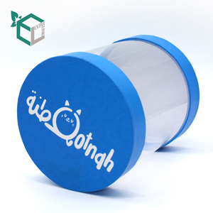 Pvc Box Round Transparent Empty Gift Boxes Packaging Apple Candy Chocolate Paper Plastic Pvc Cylinder Tube