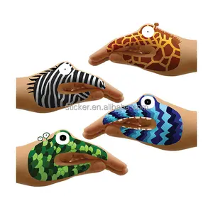 새로운 스타일 동물 손 임시 문신 스티커