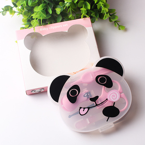 Direct Factory Price Personal Nail Care <strong>Tool</strong> <strong>pink</strong> Panda Shape Safety Baby Manicure <strong>Set</strong> - Product Image 1